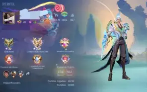 Conta Mobile Legends com 567 skins