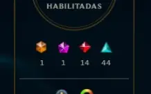Conta LoL - Todos os campeões, 123 skins.