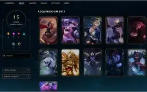 Conta de League of Legends - Muito conteúdo.