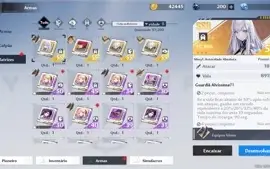 TOWER OF FANTASY TANZANITE LVL 58 QUASE TODOS SSR
