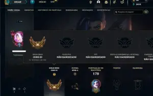 Ouro 3 com 75 Champs e 34 Skins