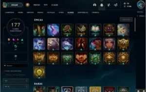 Conta LoL Ouro4 MMR alto, 123Campeões, 88 Skins