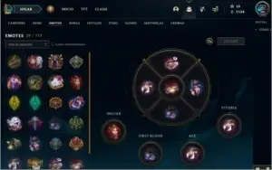 Conta LoL Ouro4 MMR alto, 123Campeões, 88 Skins