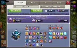 CLASH OF CLANS CV13 FULL + 15300 GEMAS