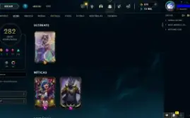 Conta LOL LVL 415 |Full Campeões| 282 Skins |Ouro 4| 2017
