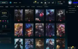 Conta LOL LVL 415 |Full Campeões| 282 Skins |Ouro 4| 2017