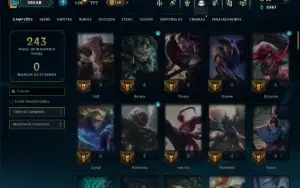 Ouro 1 com 95 Champs e 16 Skins
