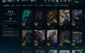 Ouro 1 com 95 Champs e 16 Skins