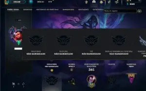 Unranked com 150 Champs e 126 Skins ( MAIN ADC )