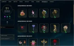 CONTA DE LOL D3 +600 SKINS, LVL +700, FALTANDO 25 EMOTES