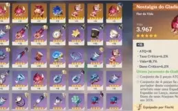 Conta Genshim impact rank 40 criada no começo do server