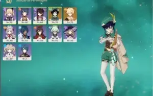 Conta Genshim impact rank 40 criada no começo do server