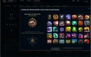 conta lol level 30 unranked