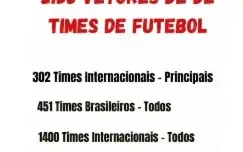 Pack Com 2153 Vetores De Times De Futebol Editáveis