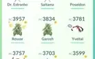 Conta com diversos lendários 100% e shinys