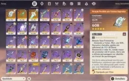 VENDO CONTA AR56 COM BAAL, HUTAO, KAZUHA C1, ZHONGLI E +