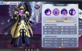 Conta TOP RANKING  lvl 57 Saint Seya Awakening A94