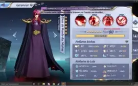 Conta TOP RANKING  lvl 57 Saint Seya Awakening A94