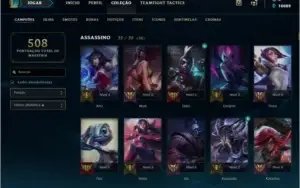 Conta LoL Ouro 4, 173 Skins