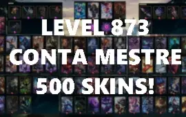 [500 Skins/Mestre/Lv. 873] Conta League of Legends