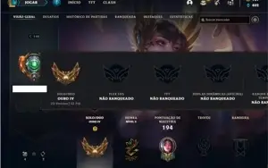 Conta ouro 4 com 78 Champs e 50 Skins + 1 RARA