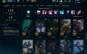 Unranked com 55 Champs e 18 Skins