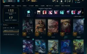 Unranked com 55 Champs e 18 Skins