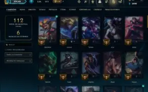 Ouro 4 com 70 Champs e 27 Skins