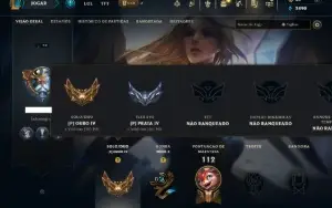 Ouro 4 com 70 Champs e 27 Skins