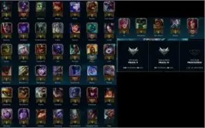Conta league of legends prata 4 c/ skins lendarias