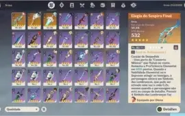 Conta Genshin impact AR55 - 7 Personagens 5* + 3 armas 5*