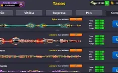 Conta 8 Ball Pool Todos Os Tacos Lendários Full +200K Notas