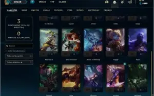 Conta prata 2 com 20 champs e 1 skin