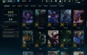 Unranked com 100 Champs e 46 Skins ( MID / TOP / JG )