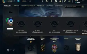 Unranked com 100 Champs e 46 Skins ( MID / TOP / JG )