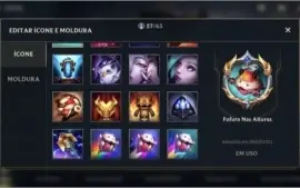 ESMERALDA II + 7 Skins + 37 CAMPEÕES + PASSE WILD COMPLETO