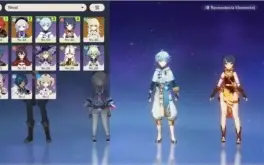Conta genshin Diluc+Qiqi