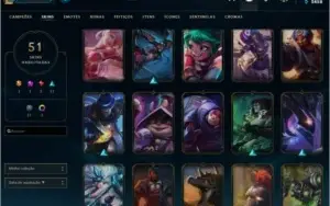 Ótima conta para main ou smurf mais de 50 skins, 117 champs