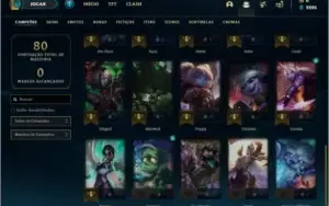 Conta platina 4 por 39 R$ com 30 champs e 1 skins
