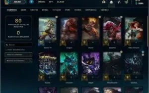 Conta platina 4 por 39 R$ com 30 champs e 1 skins