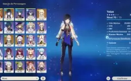 Yelan+Yoimiya+2 Báculo de Homa+1 Falcão