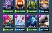 Clash Royale Arena 10 com 8 lendárias +CV 7 COC