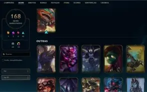 CONTA LOL COM 168 SKINS + TODOS OS CHAMPS| R$1953.39 GASTOS