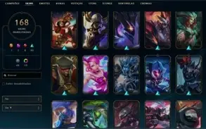 CONTA LOL COM 168 SKINS + TODOS OS CHAMPS| R$1953.39 GASTOS