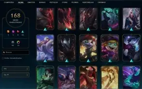 CONTA LOL COM 168 SKINS + TODOS OS CHAMPS| R$1953.39 GASTOS