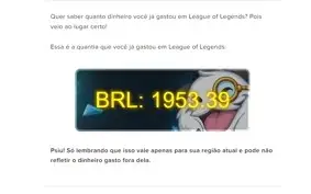 CONTA LOL COM 168 SKINS + TODOS OS CHAMPS| R$1953.39 GASTOS