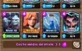 Conta clash royale nv 11 +3400 troféus+ 185 gemas