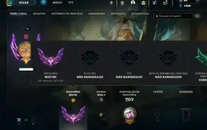 Mestre com 75 Champs e 13 Skins ( 500 PDLS )