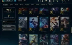 Mestre com 75 Champs e 13 Skins ( 500 PDLS )