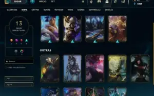 Mestre com 75 Champs e 13 Skins ( 500 PDLS )